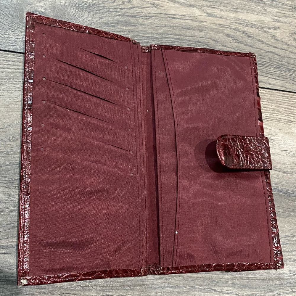 Vintage Genuine leather burgundy wallet - Picture 6 of 8